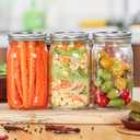 Esrentle 16 Pack 8 oz Mason Jars with Regular Airtight Lids - Glass Canning Jars 8 oz, Mini Mason Jars for Jam, Jelly, Honey, Overnight Oats, Party Favors, Shower Favor, Separable Lids