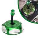 JFG RACING Billet Gas Fuel Tank Cap Cover for KX85 KX100 14-23/KX250 05-08 19-23/KLX110L 10-20/KX250F KX450F 06-18/KX450 19-23/KLX450R 08-15 18-19/KFX450R 08-23-Green