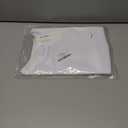 REORIA Women's Sexy Round Neck Short Sleeve Tees Summer Sheer Mesh T Shirt Trendy Y2K Going Out Crop Tops (White, L)