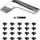 Inside Passenger Door Handle Interior Front Right Pull Handle Repair Kit Replacement for Mercedes Benz W204 C250 C300 2047201171 2047201763 Chrome