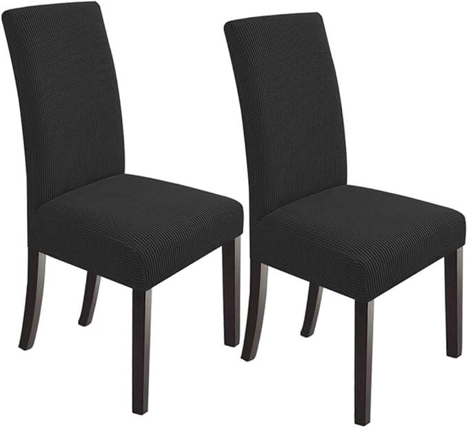 Dining Chair for Dining Room 2 Pack Chocolate Parsons Chair Slipcover Spandex Fabric Fit Stretch Chair Covers Protector for Dining Room