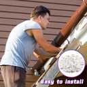 72 Pcs Mounting Brackets Compatible with Govee Outdoor LED Lights (Non Pro Version H705) Light Clips for Outdoor Lights H805, Install Firmly, White