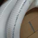 Flexible PVC Spa Hose for Cold Plunge or Ice Baths, 3/4" Schedule 40 White Tubing (12 Foot)