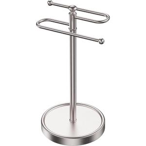 Hand Towel Holder, 304 Stainless Steel Heavy Duty S Shape Hand Towel Stand Free Standing Towel Bar for Bathroom Kitchen Countertop
