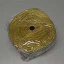 Yungyan Velvet Ribbons with Gold Edge Felt Ribbon Gift Bow Wrapping Ribbon for Handmade, Home Decor, Gift Wrapping, Wreath DIY Crafts, Christmas Tree(4 Inch X 60 Yards,Champagne Gold)