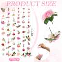 Suncalla 6 Pcs 35.46 ft Flower Garlands Backdrop Garden Party Decoration Artificial Wildflower Vines Fake Flower Vines Faux Silk for Wedding Bridal Wall Arch(Classic,Soft Pink)