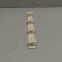 Coat and Hat Wall Mount Rack - Heavy Duty Wall Hooks Metal Coat Hook, Towel Hook Rack for Robes,Coats,Hats,Towels,Keys,and Towels Bathroom Towel Hanger (Beige, 4 Hooks)