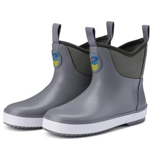 HISEA Kid's Deck Boots Waterproof Lightweight Ankle Rain Boots for Boys Girls Rubber Boots Non-slip Child Rain Shoes 7