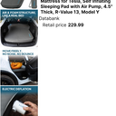 Lost Horizon Self-Inflating Foam Camping Mattress for Model Y for Tesla Model Y (2020–2024), Adjustable Firmness, 4.5" Thick, Sleeping Pad with Pump, Size: Model Y (2020–2024) Standard - With Pump