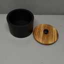 Coffee Filter Holder, Wood Filter Storage Container for Counter, Coffee Bar Accessories for Home Decor, Black