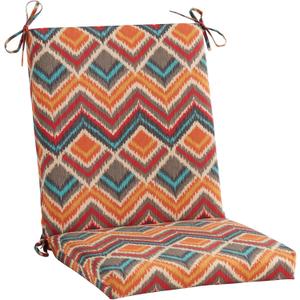 Greendale Home Fashions Outdoor High Back Dining Chair Pad, Aztec
