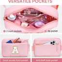 2 x YOOLIFE Birthday Gifts for Teen Girls Women - Crossbody Bags for Women Puffer Purse, Initial Fanny Pack Belt Bag, Graduation Gifts for Teen Girls Kids Daughter, Pink S