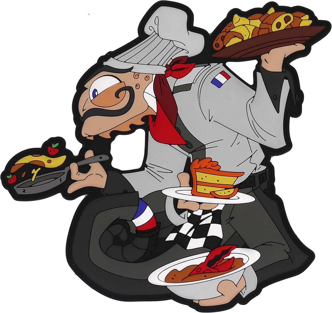 Chameleon Legion French Chef Cook PVC Patch