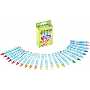 2 x Crayola Neon Crayons, Back To School Supplies, 24 Count
