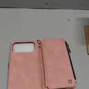 Defencase for iPhone 17 Pro Max Case Wallet with RFID Blocking Card Holder for Women and Men, Fashion PU Leather Magnetic Snap Flip Zipper Strap Wallet Phone Case for iPhone 17 Pro Max 6.9", Rose Pink