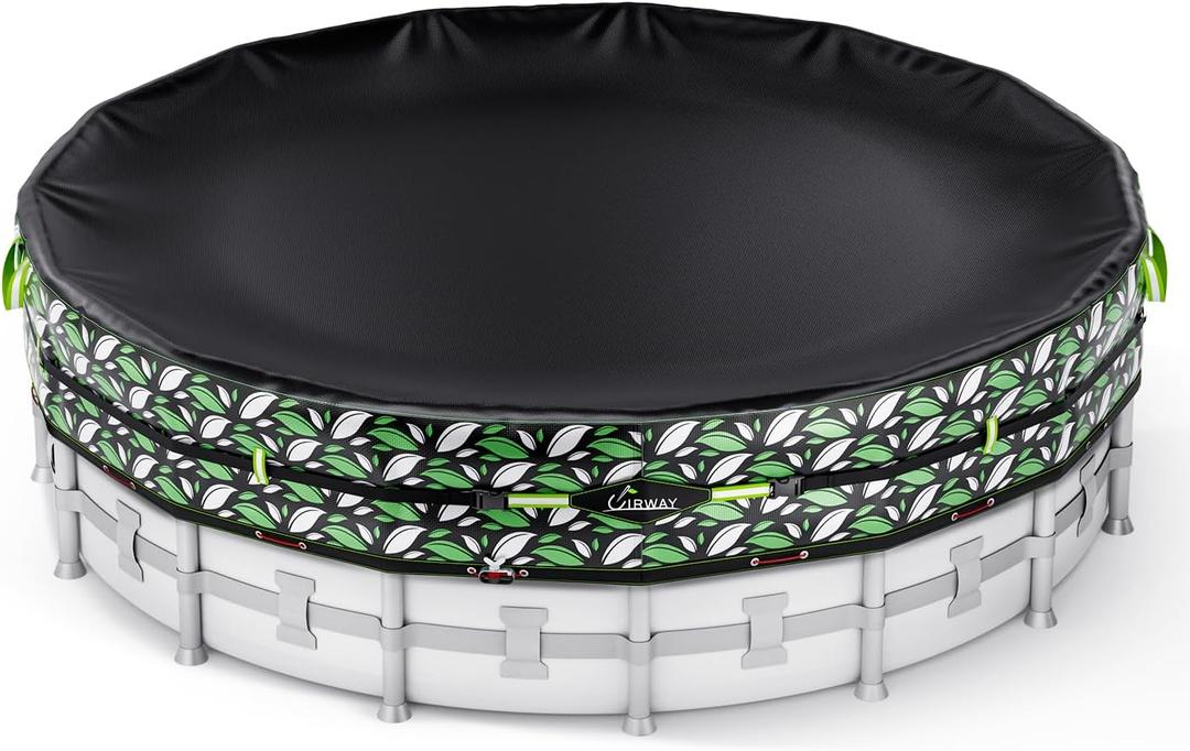 UIRWAY 2026 Upgrade 18FT Round Winter Pool Cover for Above Ground Pools