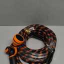 Giraffe Tools Garden Hose 25FT 1/2 Non-Expandable Lightweight Flexible Water Hoses Burst 600 psi with 9 Spray Function Nozzle Heavy Duty Hose