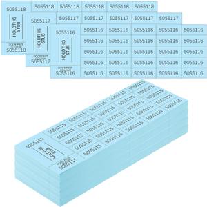 Kosiz 504 Sheets 25 Bid Raffle Ticket with Different Numbers Per Sheet Chinese Auction Tickets for Events Church Basket Auction Silent (Light Blue)