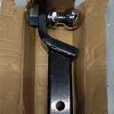 DEEAGLE 2 inch Ball Hitch with Pin, Heavy Duty Steel Receiver Hitches, Trailer Ball Hitch Fits 2 inch Receiver, 6000lbs, 2 in Drop