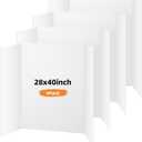 4 Pack Trifold Poster Board, 28x40 Inches White Presentation Board, Portable Display Board for Science Fair, School DIY Project and Business Exhibitions