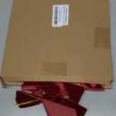 Christmas Decorations - Christmas Bows - 24 Pcs 7 x 6 inch Medium Wine Red Velvet Bows for Christmas Tree - Burgundy Xmas Ribbon Ornaments - Home Decor for Wreath Garland Gift Wrapping Wedding Party