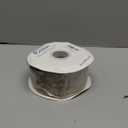 Ribbli Camel Crushed Velvet Wired Ribbon with Beaded Pearl Edge, 2-1/2 Inch 10-Yard for Gift Wrapping Christmas Tree Decoration Crafts Wreaths Supplies