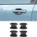 Aunginsy Exterior Door Handle Bowl Cover Trim Compatible with Ford Maverick 2022-2025 & Ford Bronco Sport 2021-2025 Outside Door Handle Cup Bowl Cover Scratch Protector Decorative Sticker Accessories