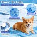 Pet Cooling Mat, Dog Cooling Mat for Medium Dog and Adult Cat, Easy Washable and Portable, Summer Crate Pad Mat Keeps Your Pet Cool, Size: M(19.7X23.6in)