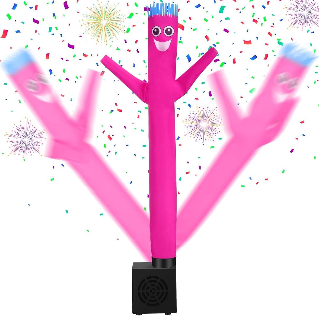Poen Wacky Waving Inflatable Tube Guy for Kids Gag Gift Mini Inflatable Tube Man with Blower Birthday Desktop Office Pranks Dancing Blow up Man for Party Decor(Surprise)