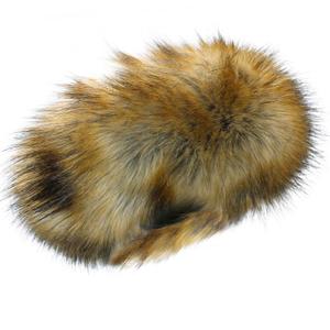 Faux Fur Headband for Women Elastic Fuzzy Thick Earmuffs Winter Headwrap Ear Muffs Furry Ear Warmers Cold Weather (Brown 2)