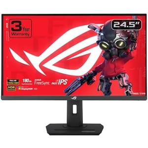 ASUS ROG Strix 24.5” 1080P USB-C HDR Gaming Monitor (XG259CS) - Full HD, 180Hz, 1ms, Fast IPS, Extreme Low Motion Blur Sync, G-SYNC Compatible, Tripod Socket, DisplayWidget, AI Gaming