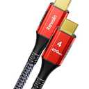 240W for Thunderbolt 4 Cable 3.3FT, 4FT 5FT 6.6FT 10FT 15FT, 40Gbps USB 4 Cable, 8K@60Hz, 4K@144Hz USB C Display Cable for iPhone 17, Mac mini M4, Docking, eGPU, SSD, Surface Pro, MacBook Pro