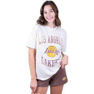Ultra Game Womens NBA T-shirt & Short Casual Lounge Set (Large)