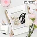 SNNDER Inspirational Butterfly Notebook Journal, Be Patient with Yourself Therapy Mental Health Journal for Women, Encouragement Gifts for Women, Hardcover Spiral Notebooks 5.5x8.3 Inch