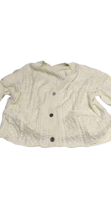 Yousify Womens Cable Knit Cardigans Fall Oversized Long Sleeve Button Open Front Casual Sweater Coats, M, Beige