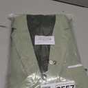 Mens Linen Suit Jackets Casual Two Button Slim Fit Blazers Suit Sport Coats for Wedding Prom Party, Size L