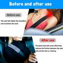 2PCS Seatbelt Cushion, Seat Belt Cover, Soft Faux Fur Protector to Help Protect Your Neck and Shoulder Fits Most Sedans, SUVs, Trucks, and Vans (Blue)