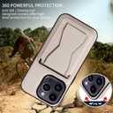 3 x for iPhone 13 Pro Case Leather, 2 in 1 Detachable,Compatible with MagSafe,with Card Holder, PU Leather Kickstand Card Slots Case 6.1" White