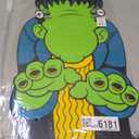 Fun Express Green Monster Face Yard Sign - Monster Inflatable Outdoor Decoration - Monster Birthday Party or Baby Shower Yard Signs - Lights for Holiday, Garden, Lawn Party Decor Outside