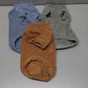 Dog Sweater, 3 Pack Dog Sweaters for Small Dogs Girl Boy, Ultra Soft Warm Puppy Clothes Dog Coat for Winter (Lt Blue+Olive+Brown, Medium)