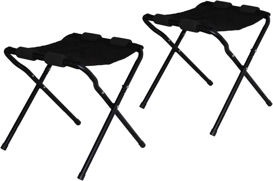 Foldable Kayak Stand Kayak Storage Rack Ground Storage Stand Rack Perfect for Getting Your Boat of Ground for Easy Storage - Designed with Black Cloth Like Chairs (22" Tall)