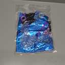 125pcs Blue and Black Balloon Arch Kit with Metallic Purple Blue Black Balloons for Video Game Birthday Party Decorations