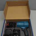 Leaf Blower Cordless with 2 Battery,2 X 4.0Ah,Portable Brushless Motor Electric Leaf Blower for Lawn Care,Dust Cleaner Handheld Blowers for Patio,Blowing Leaves (Blue)