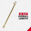 Straight Foot Dual Head Air Chuck for Tire Pressure Guage, 12" Extended Reach, 1/4" FNPT, 150 PSI, Truck, Tractor Trailer, Semi Truck, Dually, RV & Car, S-693-12