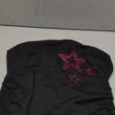 WDIRARA Women's Star Rhinestone Ruched Strapless Crop Tube Top Y2k Graphic Bandeau Tops (Large)