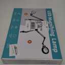 KIRKAS 12X Magnifying Glass with Light and Clamp, Extra-Long Arm Magnifying Lamp Overhead Knob for Workbench Craft Repair Sewing, LED Lighted Magnifier Real Glass Lens Stepless Dimming and Color