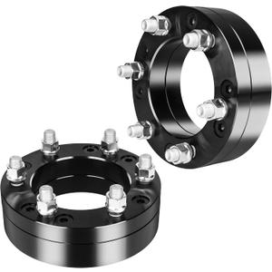 YIZBAP 2 inch 5x5.5 to 6x5.5 Wheel Adapters for Ram 1500 Vehicle, 5x139.7mm to 6x139.7mm Wheel Adapter Hub Bore 108mm with 14x1.5 Studs