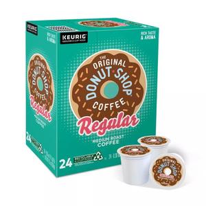 Original Donut Shop Coffee Keurig Pods, 4 Pack, 24 Count Each, BBD: 2028/08/09