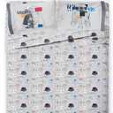 Jay Franco Kids Sheet Set with Fitted, Flat Sheets & Pillow Cover - Ultra-Soft Bedding with Pillowcase for Room Decor, Gray - Star Wars, 4 Piece Full