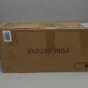 RUSTOWN Boho Rattan Wall Cabinet, Midcentury Bathroom Cabinet with Sliding Door, Adjustable Shelves, Over The Toilet Storage Cabinet (Rustic Oak)